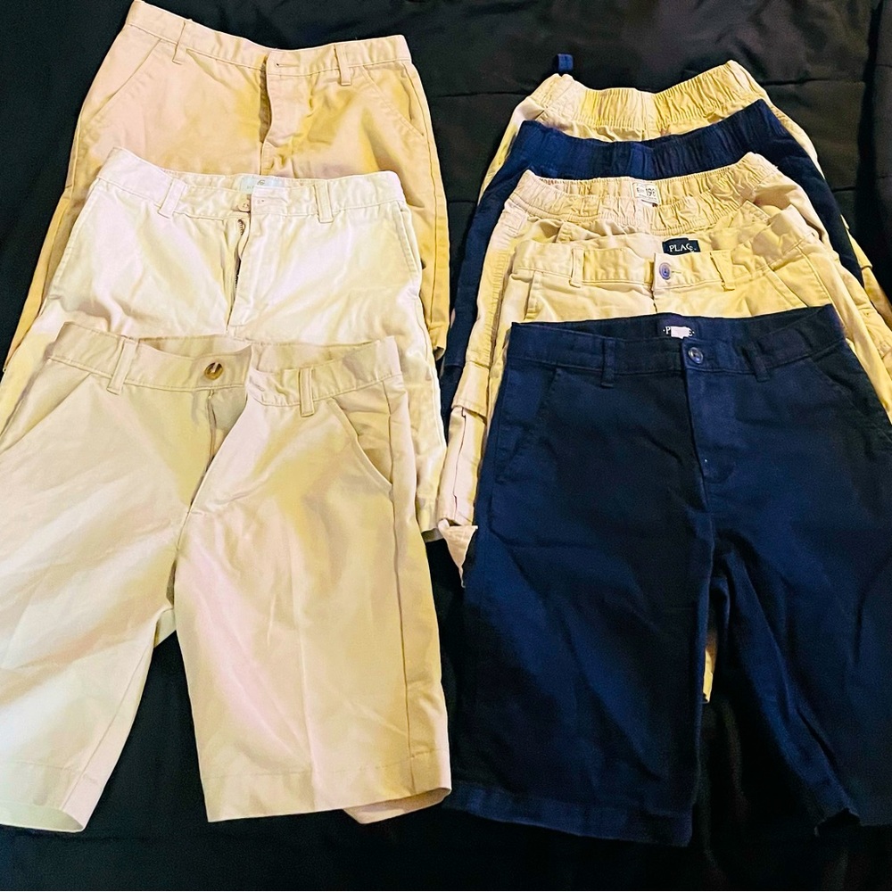 8 pairs of Boys size 10 uniform shorts